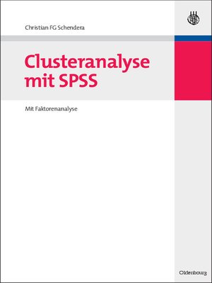 cover image of Clusteranalyse mit SPSS